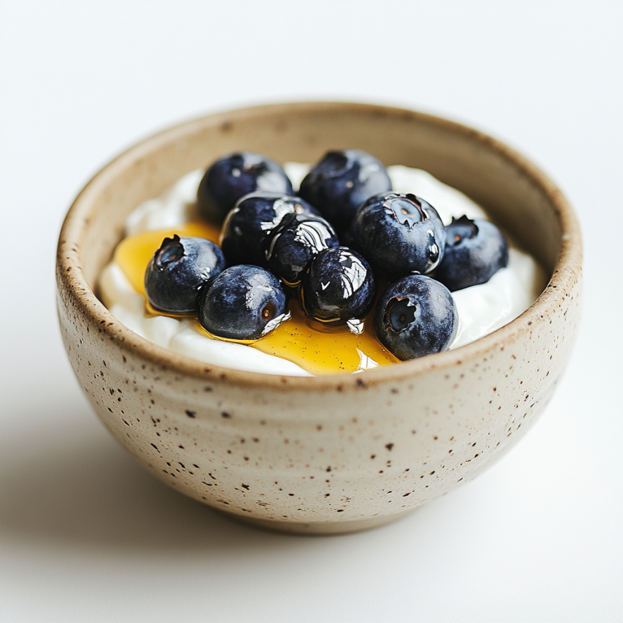 Гръцко кисело мляко с мед и орехи